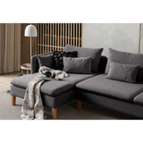 Quito Relax (185 x 95 x 92 cm) Hörnsoffa Antracit