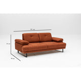 Kingston (199 x 99 x 83 cm) 2-sits bäddsoffa Orange