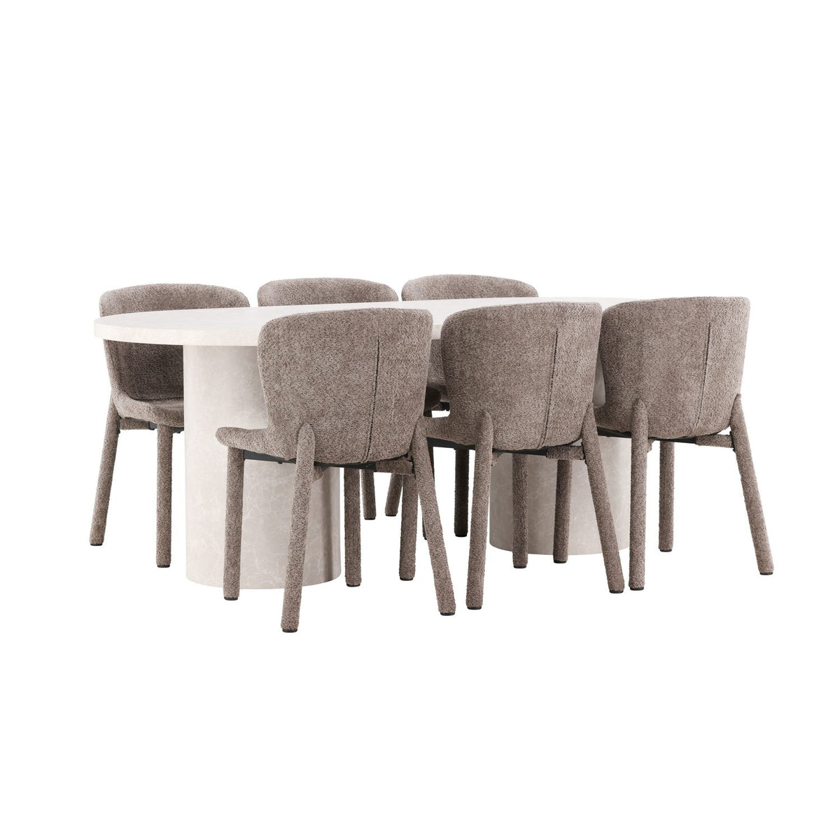 Narvik, Astoria Oval matgrupp Brun, Beige, 200 x 100