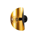 Mel Vägglampa Solis Svart / Guld