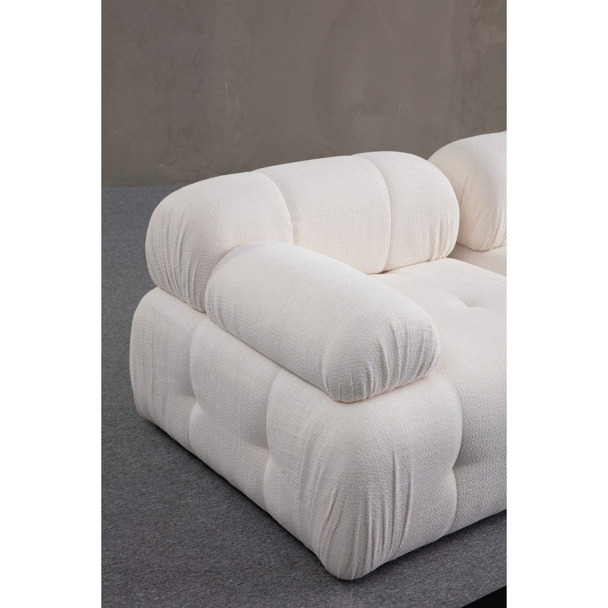 Colombo 3 (290-160 x 95 x 75 cm) Hörnsoffa Vit