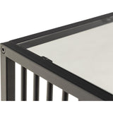 Auxerre Sidobord 40x40x40 cm Härdat glas