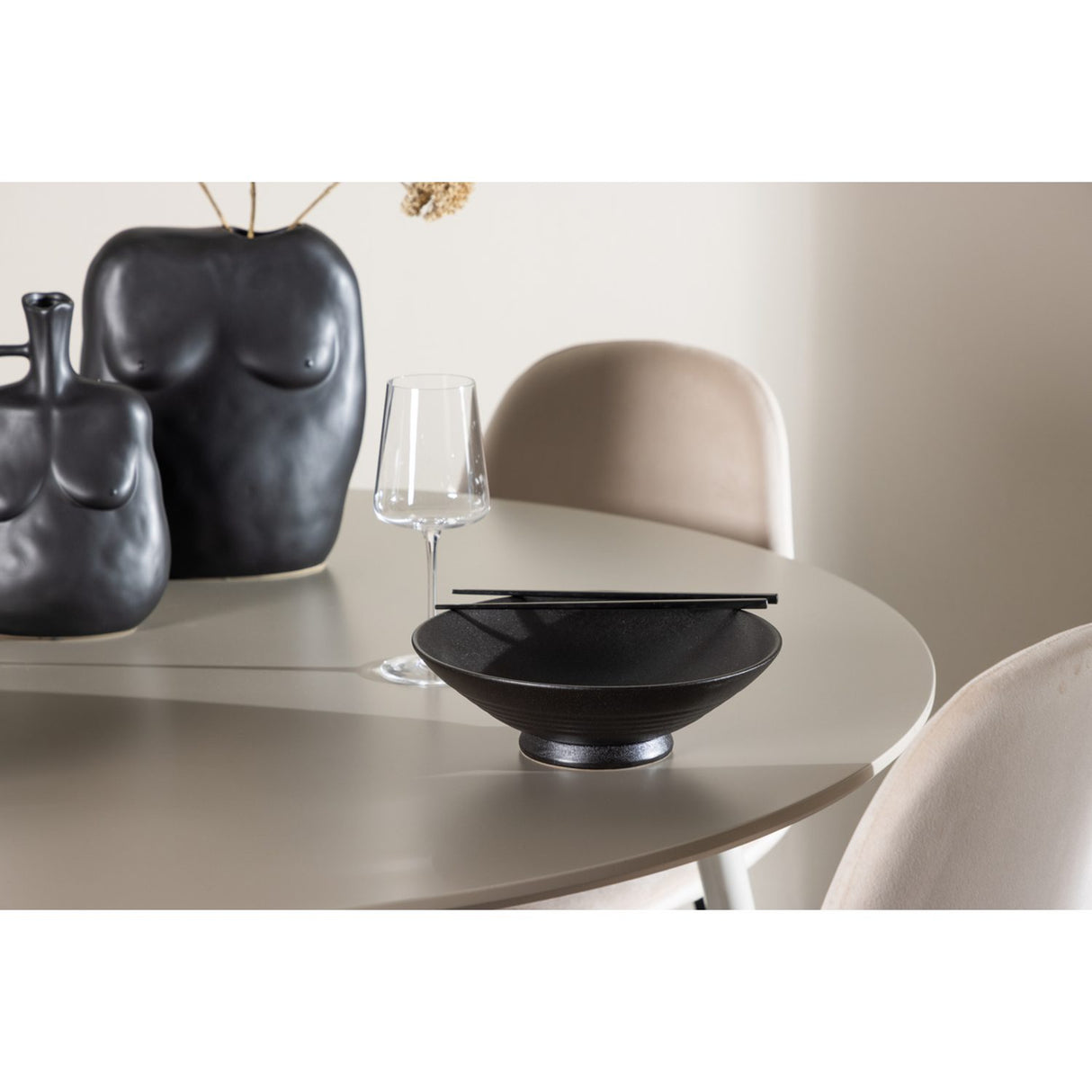 Plaza, Polar Rund matgrupp Beige,Svart, Beige, ⌀120