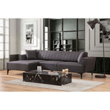 Jakarta (140-270 x 95 x 77 cm) Hörnsoffa-bäddsoffa Mörkgrå, Vänster