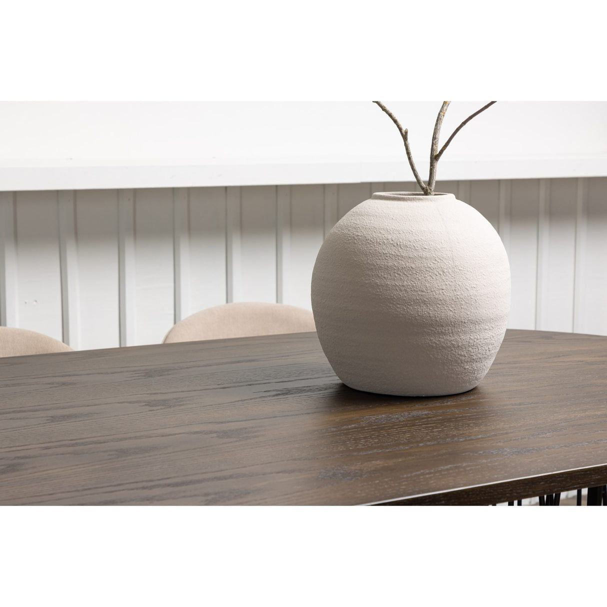 Stone, Velvet Rektangulär matgrupp Beige, Svart, Svart, Mocka, 220 x 100
