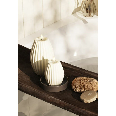 LED Räfflat Stripe 10x15 cm Blockljus Vit