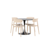 Glade, Åstol Rund matgrupp Beige, Svart, ⌀100