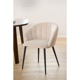 Menton Matstol med Armstöd Caso tyg Beige