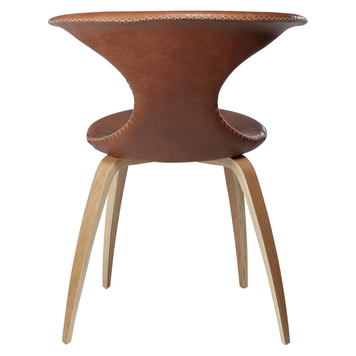 Flair Stol Light Brown Leather, Oak