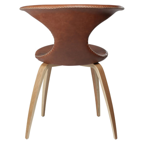 Flair Stol Light Brown Leather, Oak