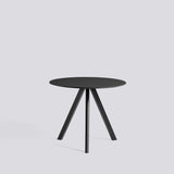 CPH 20 Ø90 × H73 cm Matbord Black – linoleum, Black – massiv ek med vattenbaserad lack
