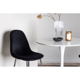 Hamden, Polar Rund matgrupp Svart,Silver, Vit, ⌀80