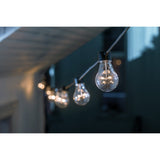 E27 10 Amber LED Textilkabel Ljusslinga Inomhus Svart/vit