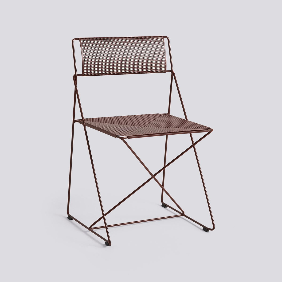 X-Line Stol Iron red – pulverlackerat stål, Iron red – pulverlackerat stål