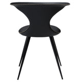 Flair Stol Black Leather, Black