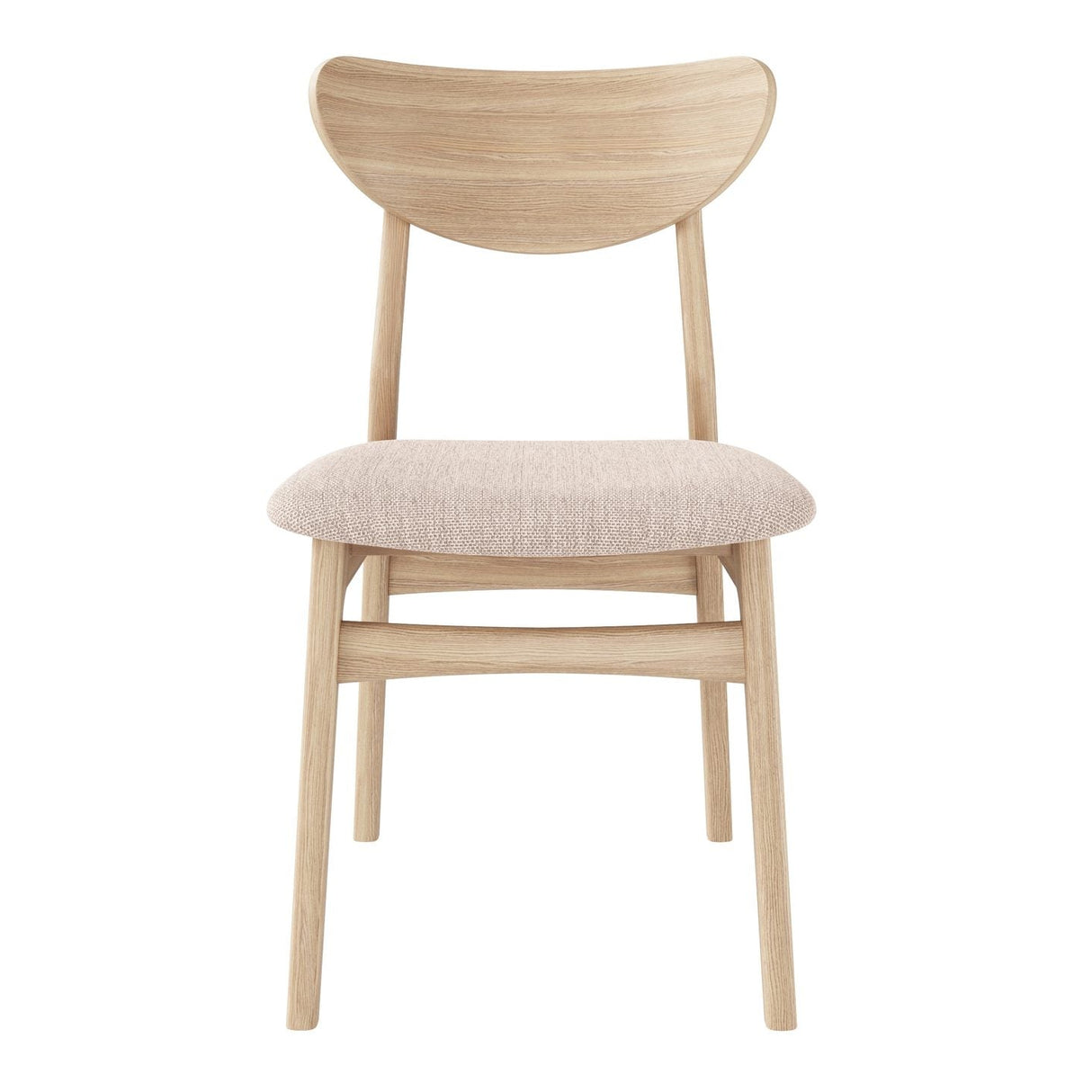 Esther Matstol Vitoljad Ek/Beige Tyg