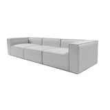 Accra 3-sits (110 x 108 x 230 cm) Ljusgrå 3-sitssoffa