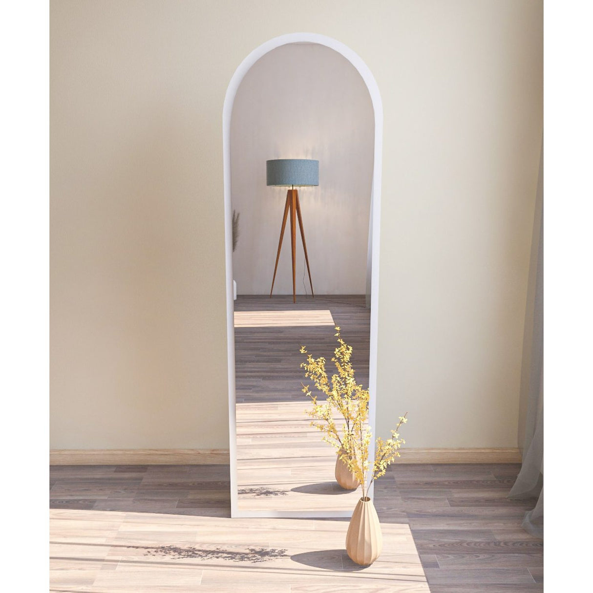 Bern (50 x 160 x 2,2 cm) Spegel Vit