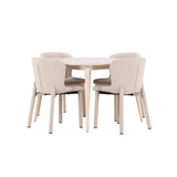 Flora, Astoria Runt matgrupp Beige, Vitlasyr, ⌀120