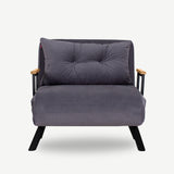 Freetown Single (26 x 120 x 60 cm) 1-sits bäddsoffa Grå