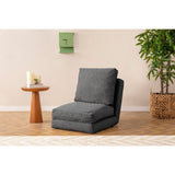 Taida (29 x 125 x 63 cm) Grå 1-sits bäddsoffa