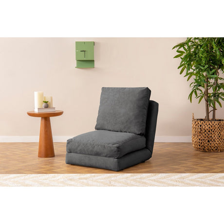 Taida (29 x 125 x 63 cm) Grå 1-sits bäddsoffa