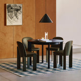 Chisel 65 Stol Dark Bordeaux – lackerad bokfaner, Turf Burgundy