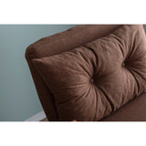 Hanoi Enkel lampa (26 x 120 x 60 cm) Brun 1-sits bäddsoffa