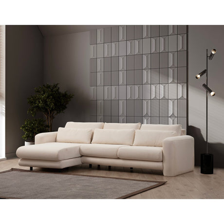 Essaouira hörn (290-165 x 97 x 73 cm) Hörnsoffa Kräm