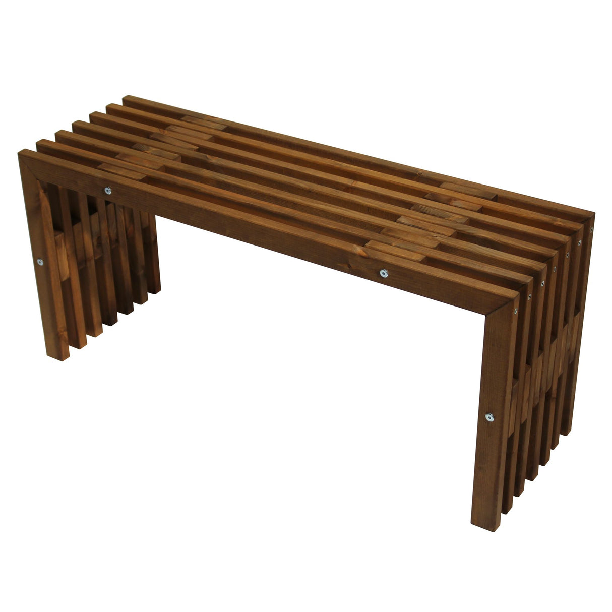 D-bench 100 cm Oljad Furu Brun