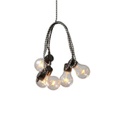 E27 10 Amber LED Textilkabel Ljusslinga Inomhus Svart/vit