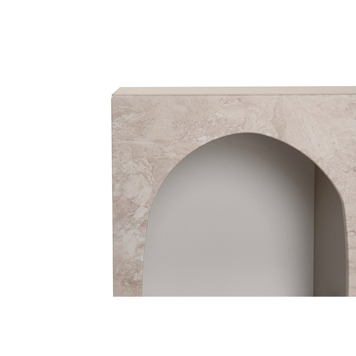 Liva 120 (120 x 74 x 37 cm) Konsol Travertinmarmor sandsten