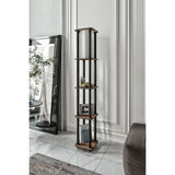 Porto Square (H 150 cm) Valnöt Golvlampa