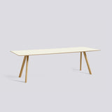 CPH 30 L250 × B90 × H74 cm Matbord Off-white – linoleum, massiv ek med vattenbaserad lack
