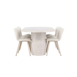Narvik, Lilja Oval matgrupp Beige, Beige, 200 x 100