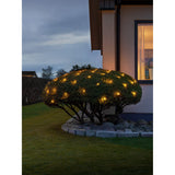 Nät Frostad LED Svart kabel 24V/IP44 Ljusslinga Ute 2x2m, Amber