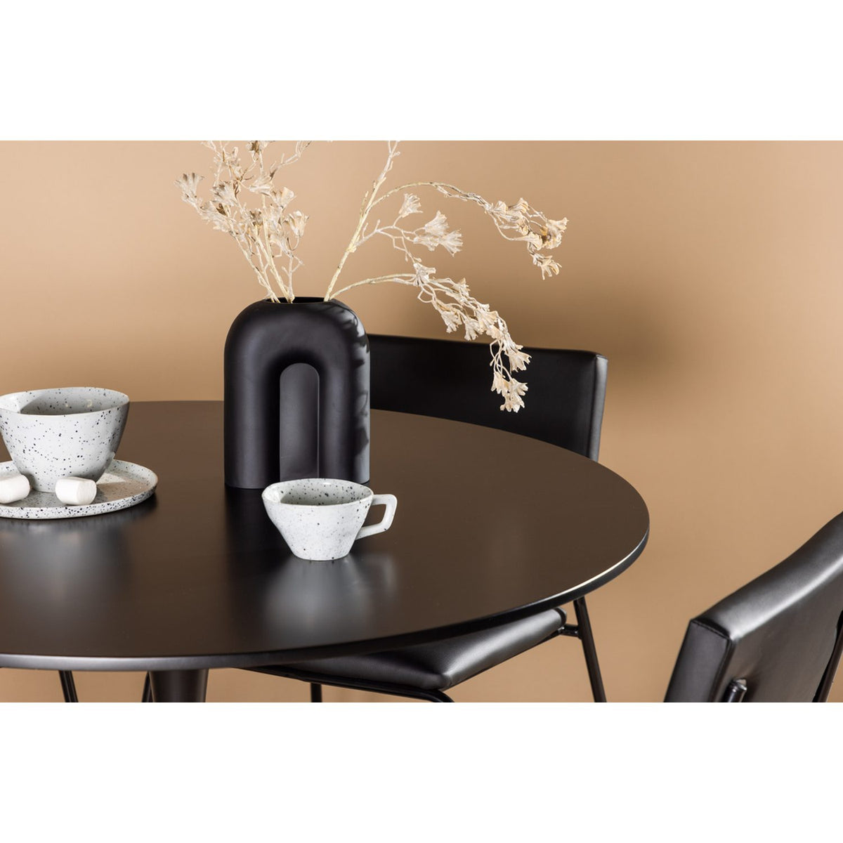 Glade, Kenth Rund matgrupp Svart, Svart, ⌀100