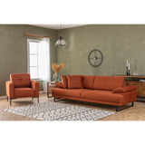 Quito (239 x 99 x 83 cm) 3-sits bäddsoffa Orange