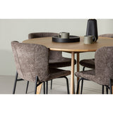 Yakidon, Modesto Rund matgrupp Svart,Brun, Brun, ⌀120
