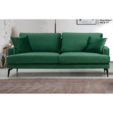 Tbilisi 3-sits (205 x 90 x 88 cm) 3-sitssoffa Grön