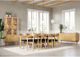 Sideboard Nr.420 2st Trädörrar 3st Lådor 186x80 cm Oljad Ek