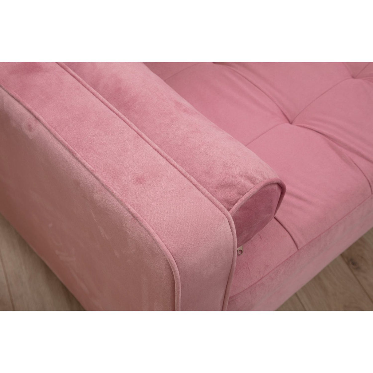 Rom (215 x 90 x 70 cm) 3-sitssoffa Dammig rosa