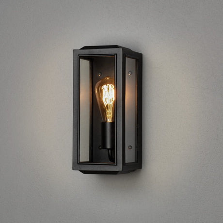 Carpi E27 Vägglampa Ute Svart/Klar, Liten (12.5 cm)
