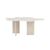 Flower Ovalt matbord Beige