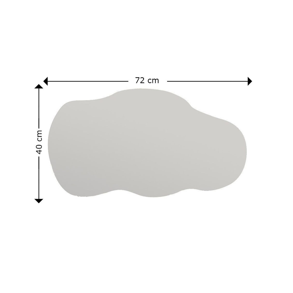 Cusco (40 x 72 x 2,2 cm) Svart Spegel