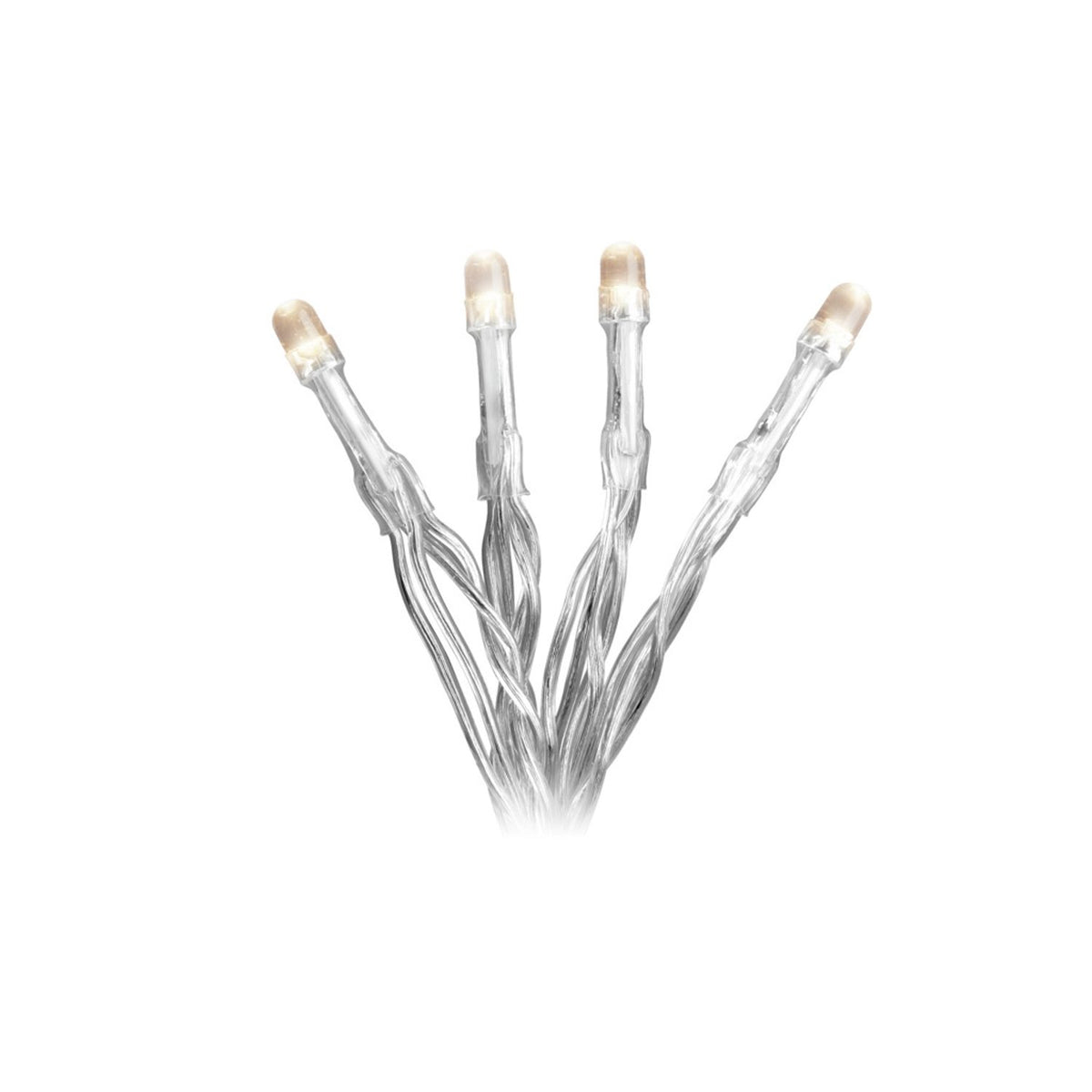 B/O LED Timer 6h Ljusslinga Inomhus 10 Lampor (1.35m), Varmvit/Transparent Kabel
