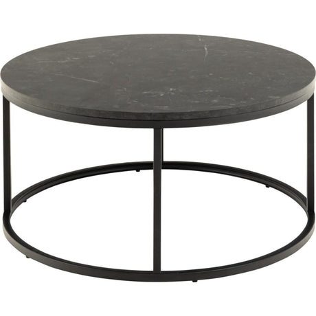Gilbert Soffbord Rund 80 cm Svart Izmir