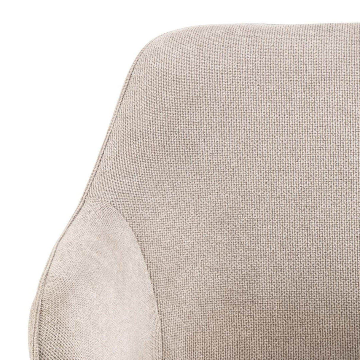 Clara Matstol med Armstöd Caso tyg Beige