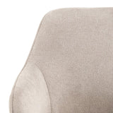 Clara Matstol med Armstöd Caso tyg Beige