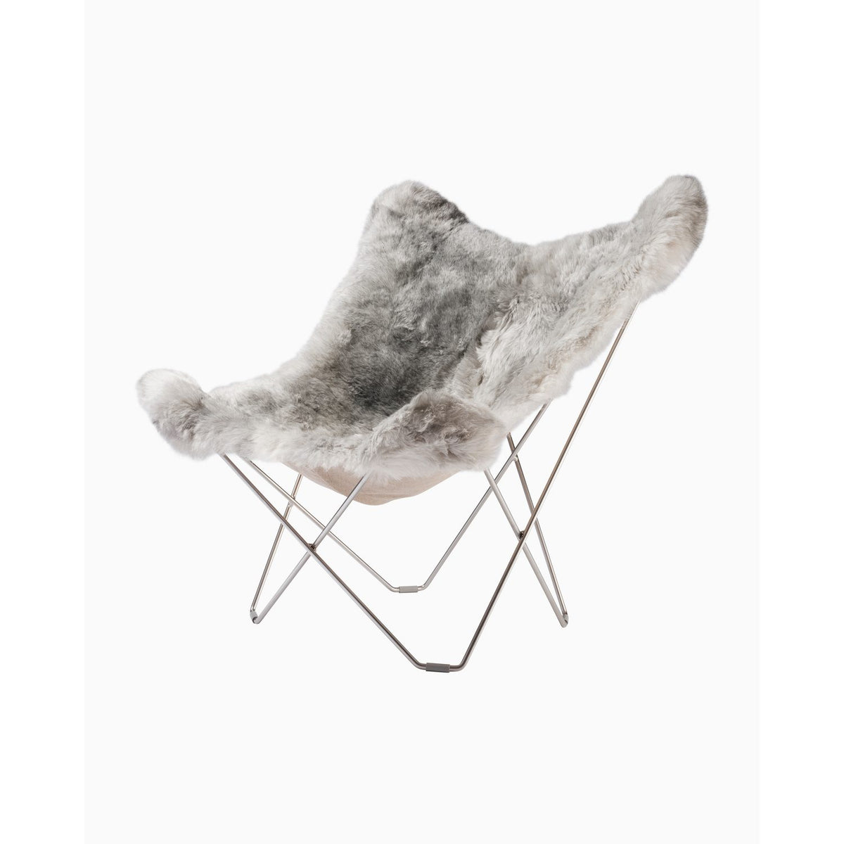 Iceland Mariposa Fåtölj Krom, Shorn Grey